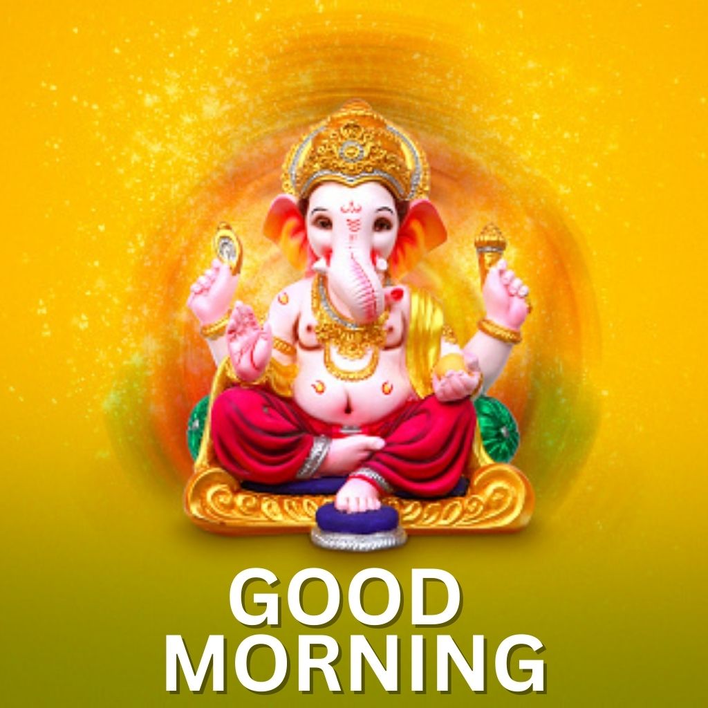 Best HD Ganesh Good Morning Wallpaper Images Photo
