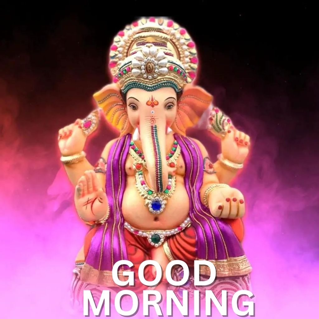 Ganesh Good Morning Wallpaper pics Download for Facebook Whatsapp