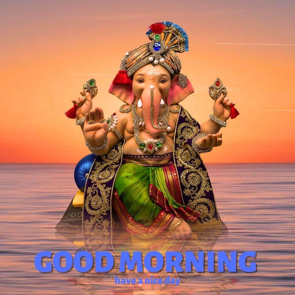 Ganesha Good Morning Wallpaper Photo for Whatsapp