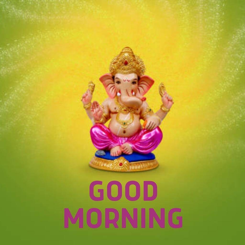 Ganesha Good Morning Wallpaper for Whatsapp