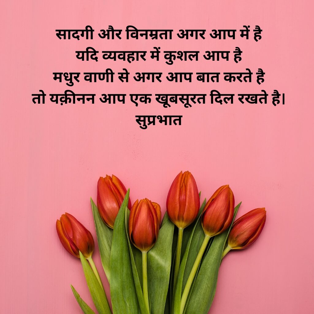 New Flower Hindi Good Morning Wallpaper Pics