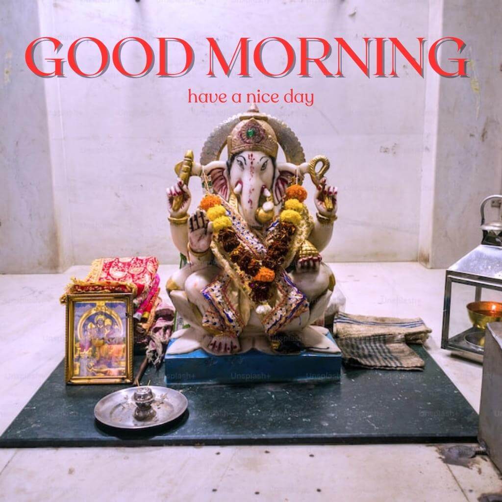 New Free Ganesha Good Morning Wallpaper Images for Facebook
