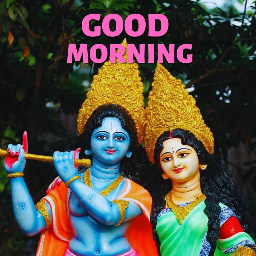 Radha krishna Good Morning Images Wallpaper New Download 2023