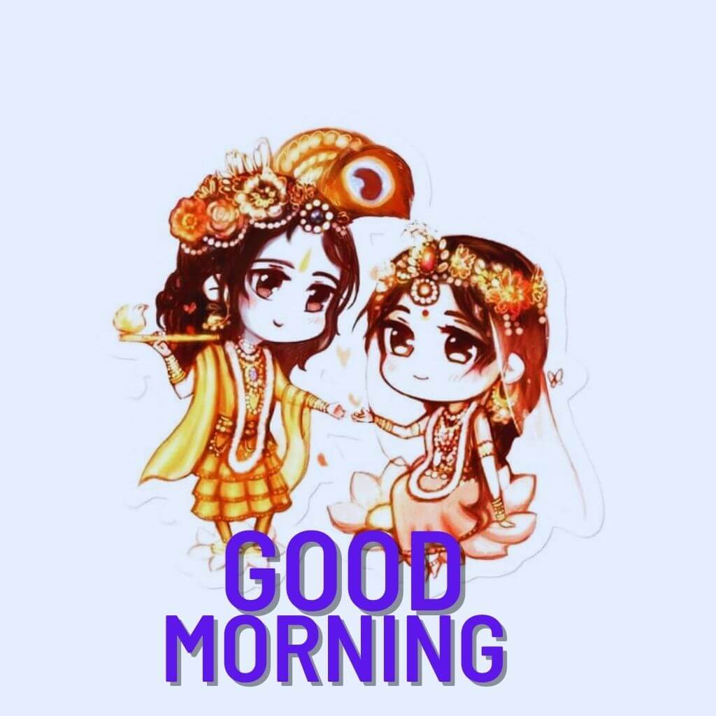 Radha krishna Good Morning Images Wallpaper Status Download