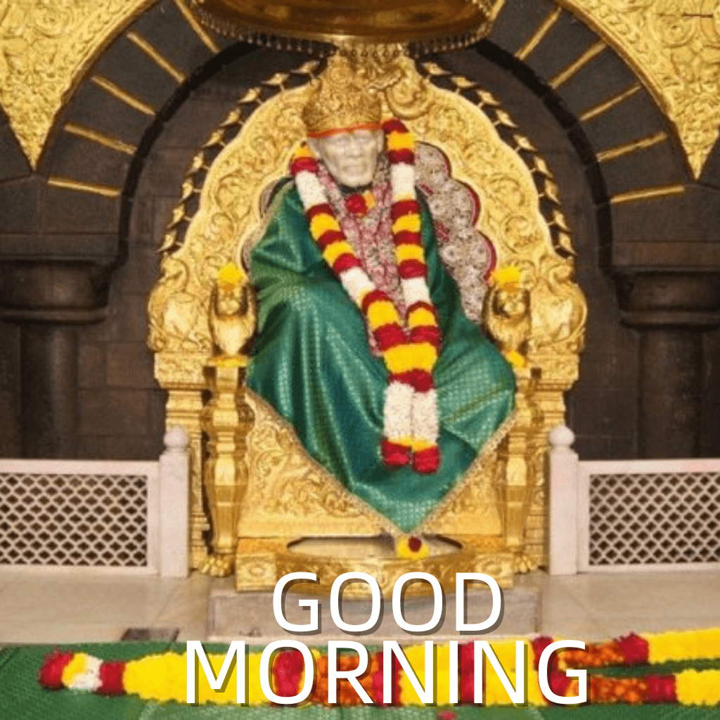 free New Sai Baba Good Morning Wallpaper for Whatsapp Facebook