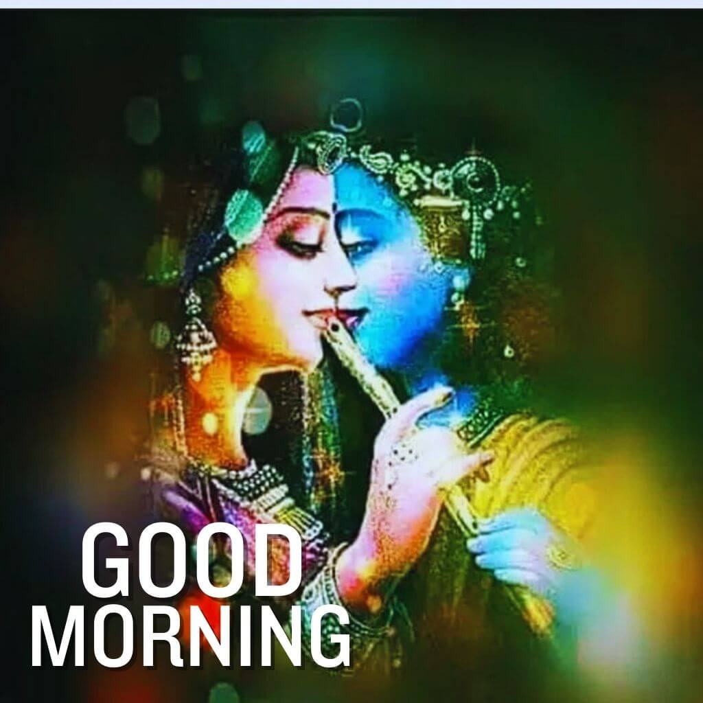 fresh Radha krishna Good Morning Images photo