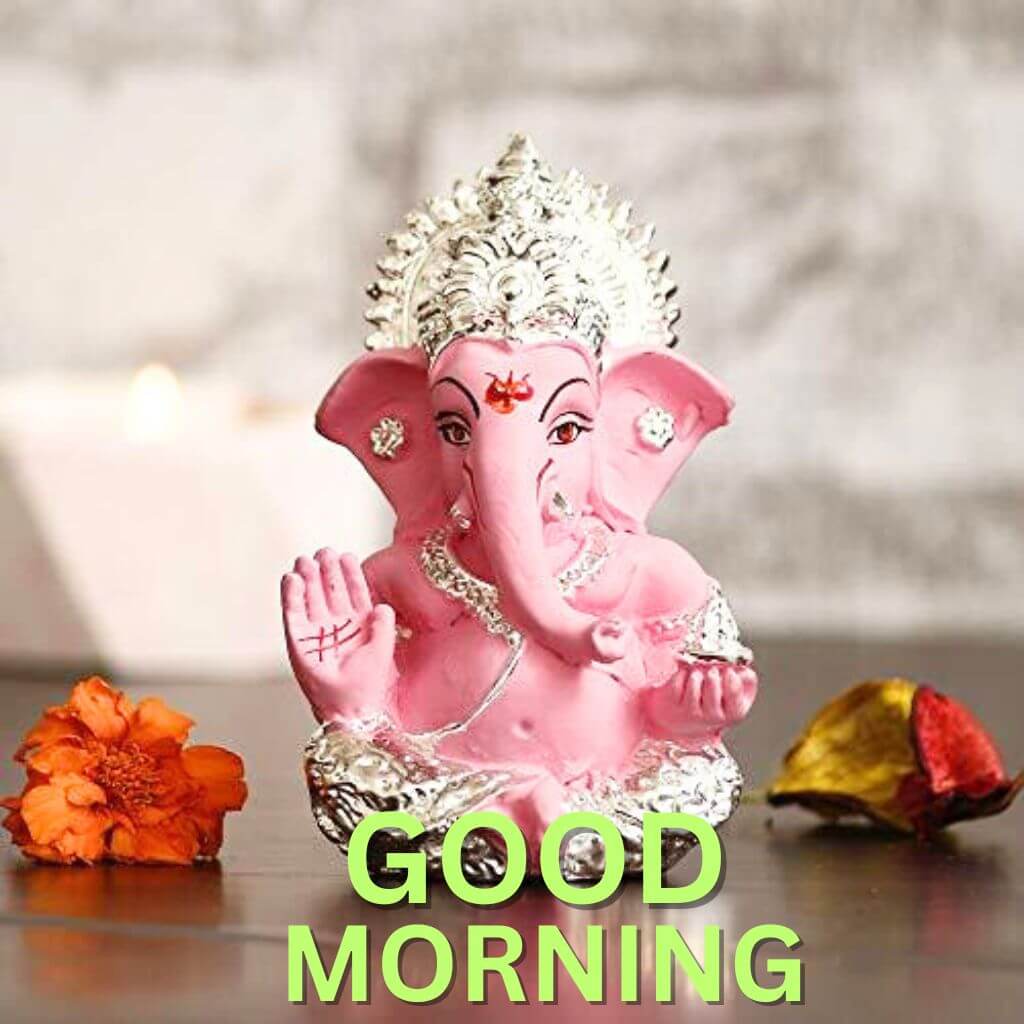 Ganesha Good Morning Wallpaper Pics Download for Whatsapp-Facebook