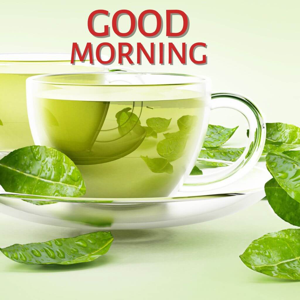 Good Morning Tea Photo Wallpaper for Facebook