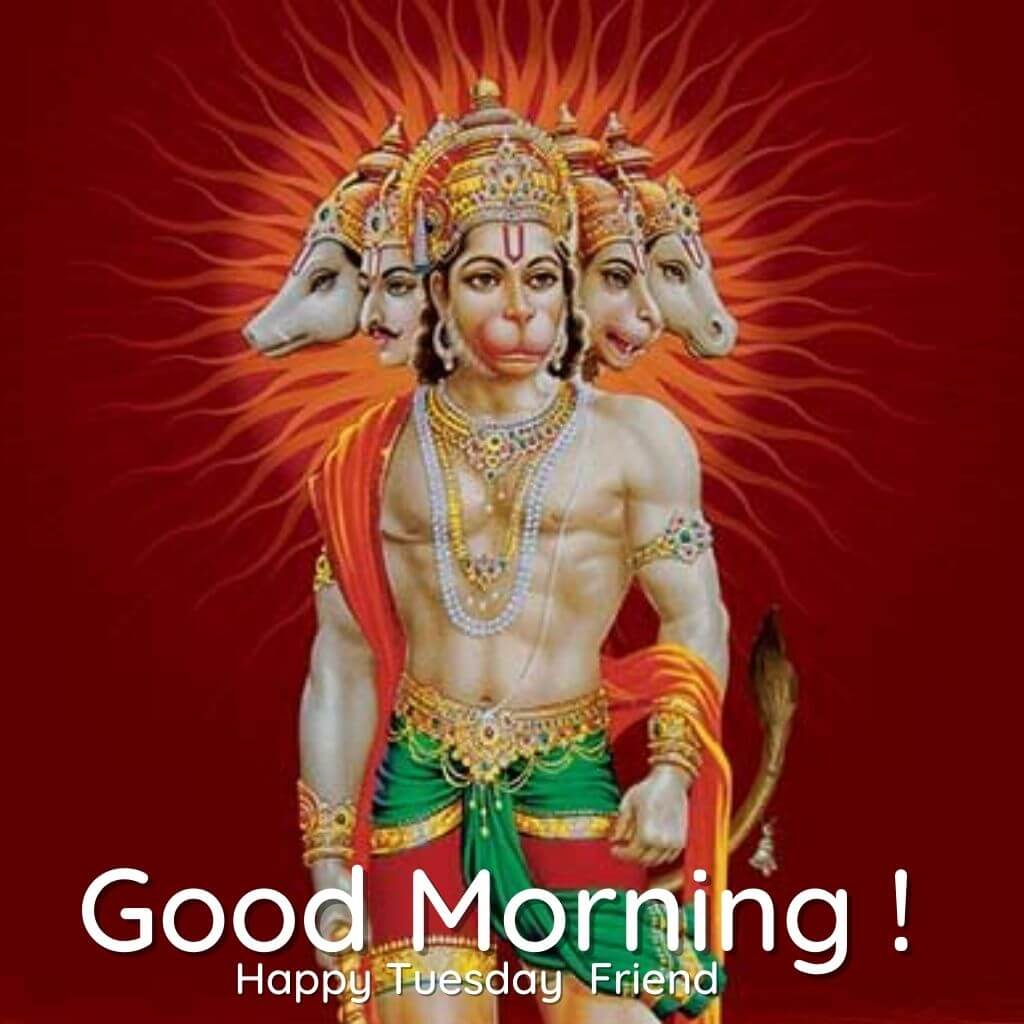 New HD Tuesday Hanuman Good Morning Pics Wallpaper Download 2023