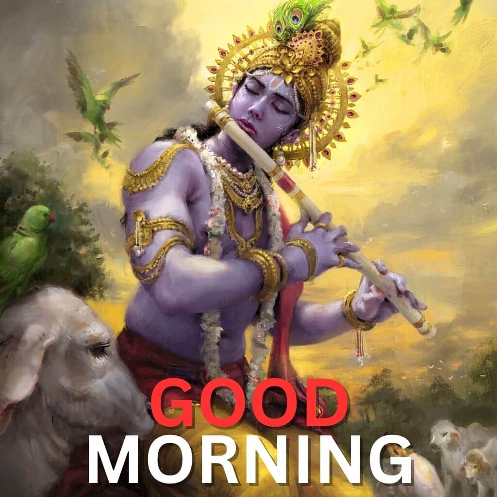 New HD good morning krishna Wallpaper Pics new Download