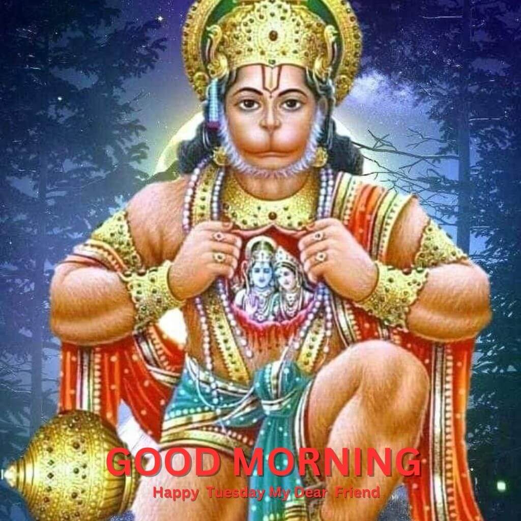 Tuesday Hanuman Good Morning pics Wallpaper Photo for Facebook