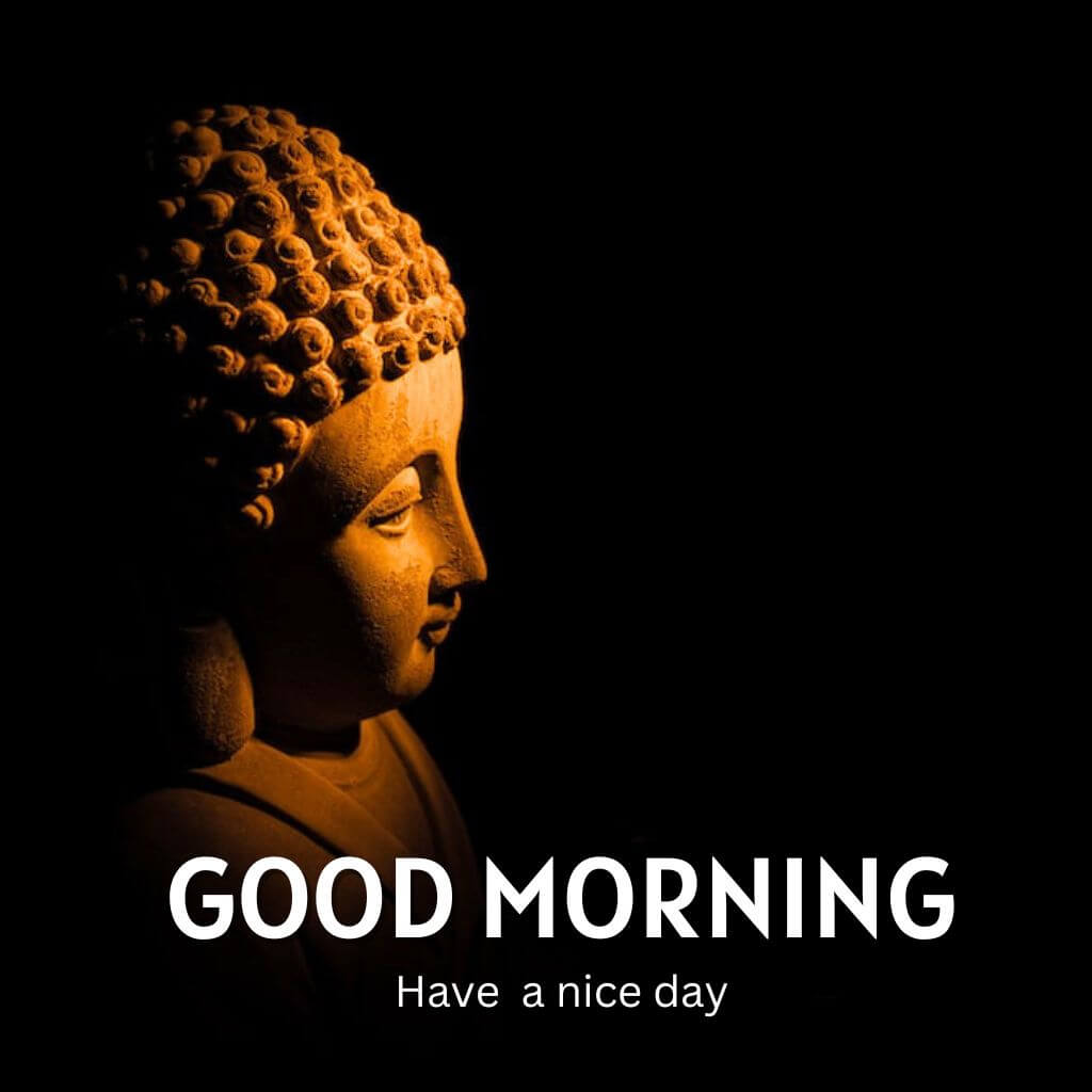 good morning ki Images Photo With Ganutam Buddha