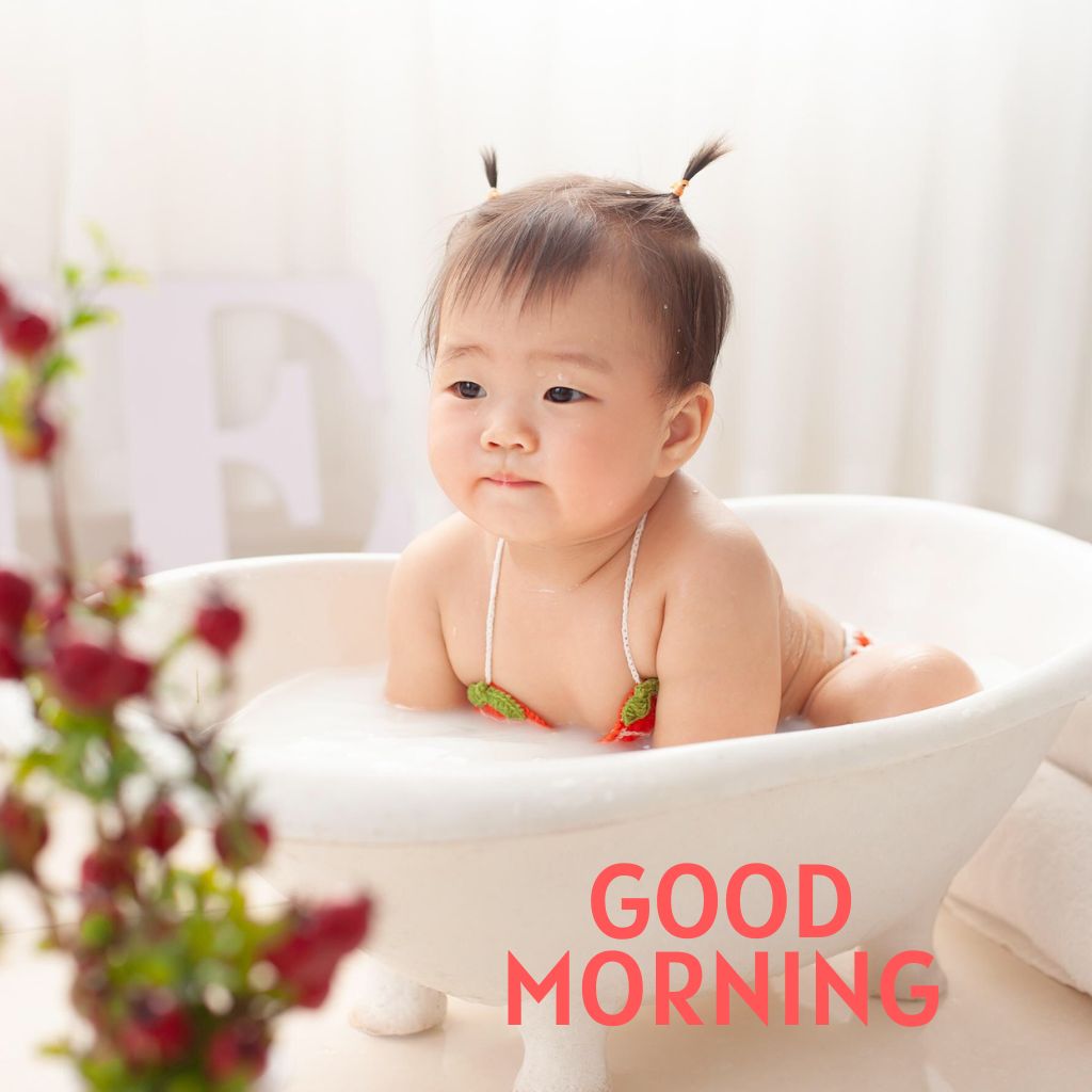 Cute Baby Good Morning Images Wallpaper Free