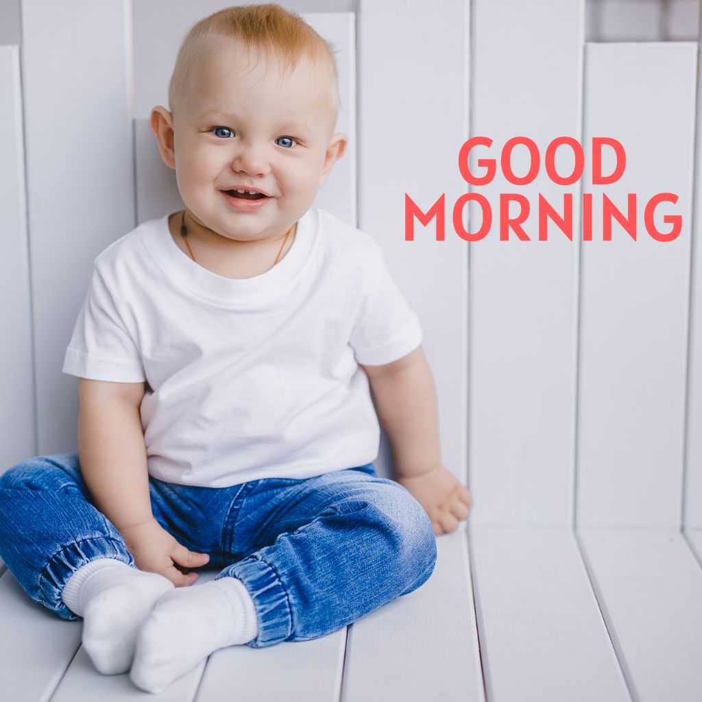 Cute Baby Good Morning Images Wallpaper