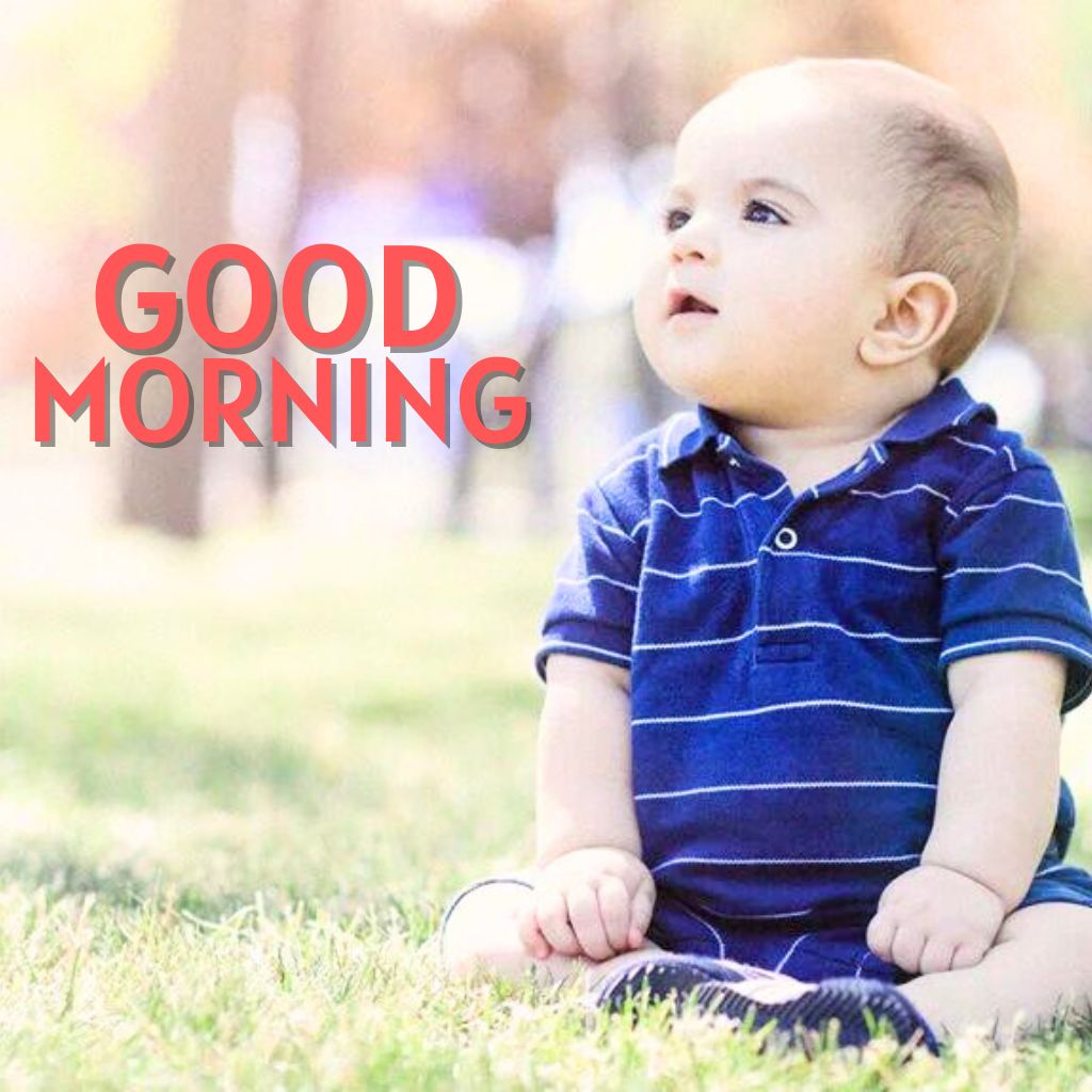 Cute Baby good Morning Wishes Wallpaper Pics
