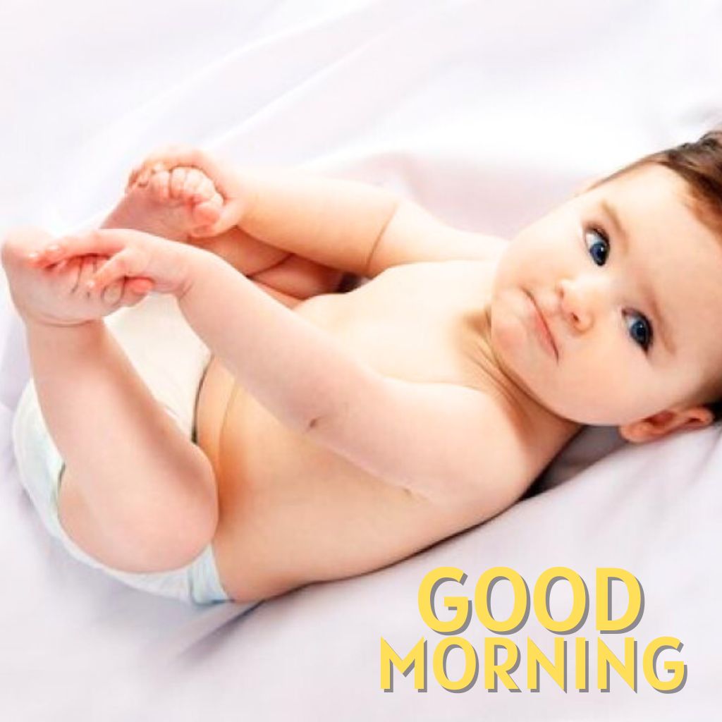 Cute Baby good Morning Wishes photo Download