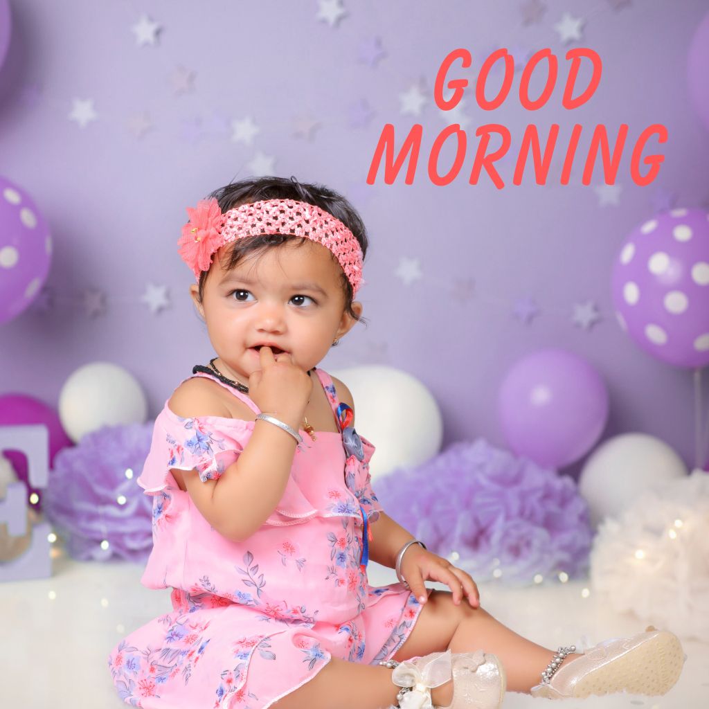 New HD Cute Baby Good Morning Images Pics for Whatsapp
