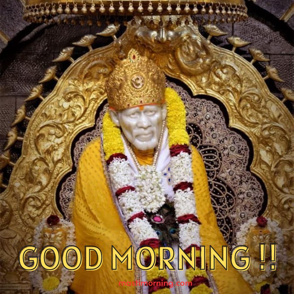Sai Baba Good Morning Pics Wallpaper for Whatsapp Facebook
