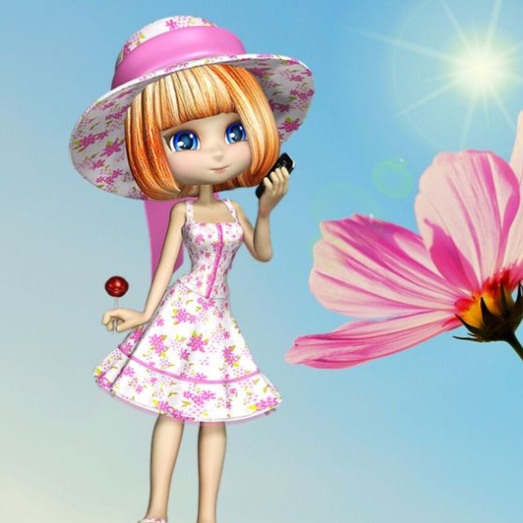 Flower barbie doll Whatsapp DP Pics Images