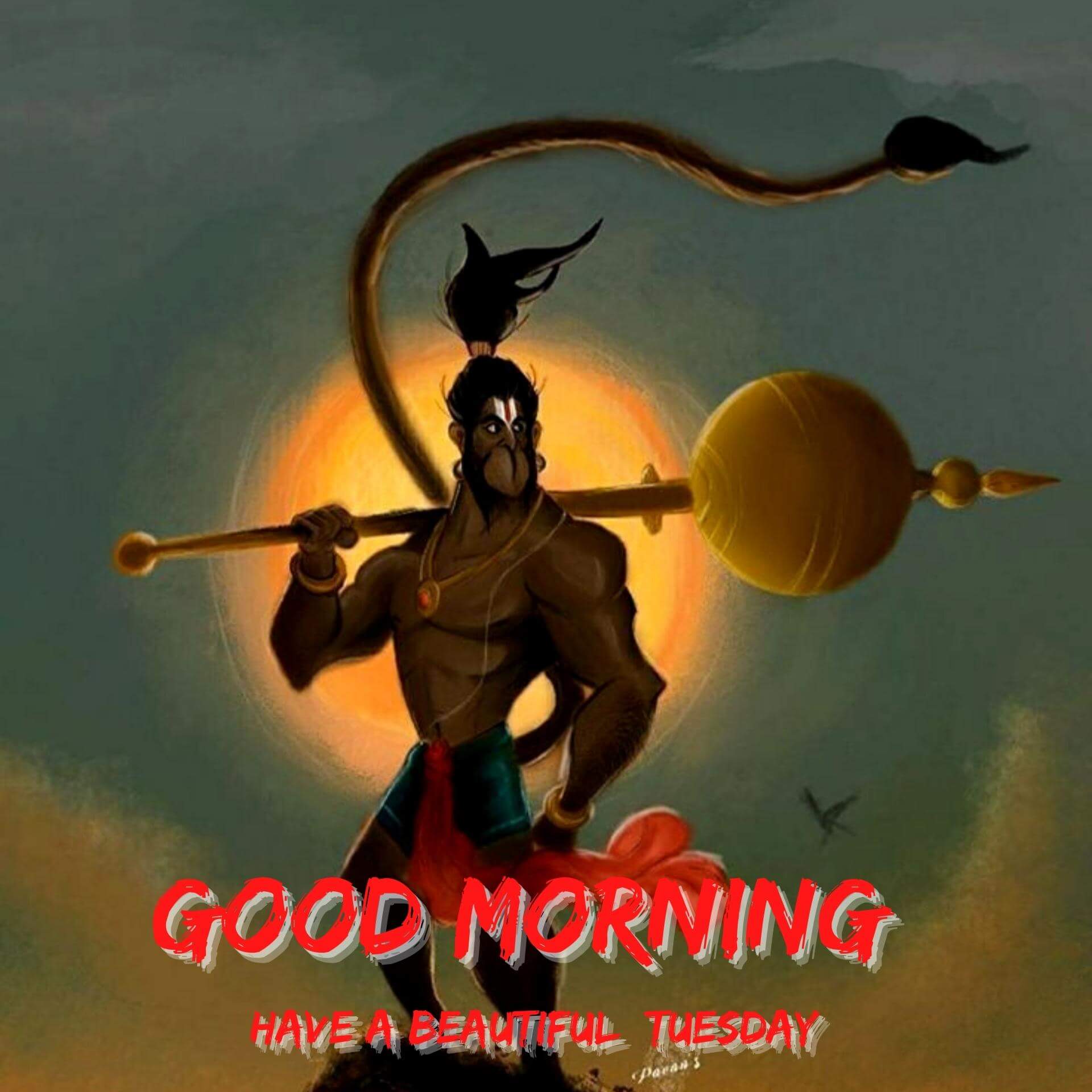 Free Hanuman JI Tuesday good morning Pics Wallpaper HD Download
