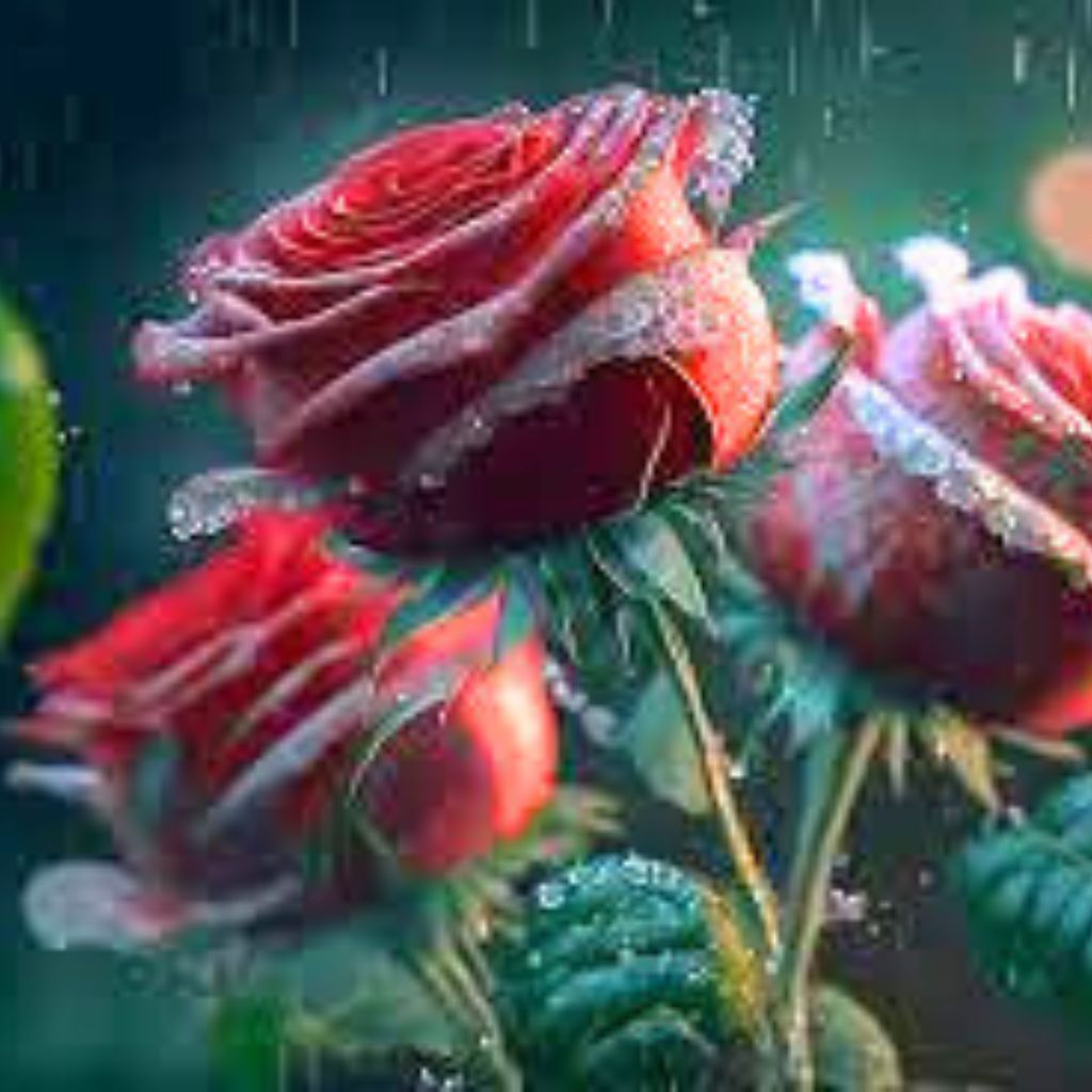HD Rose rain rose whatsapp dp Pics Images