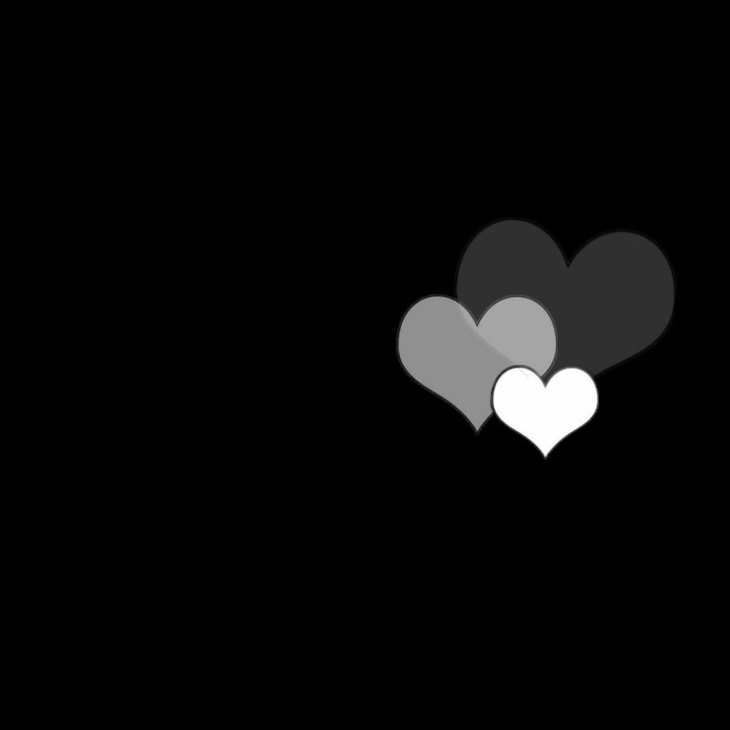 Love Heart black colour dp Pics Images Free