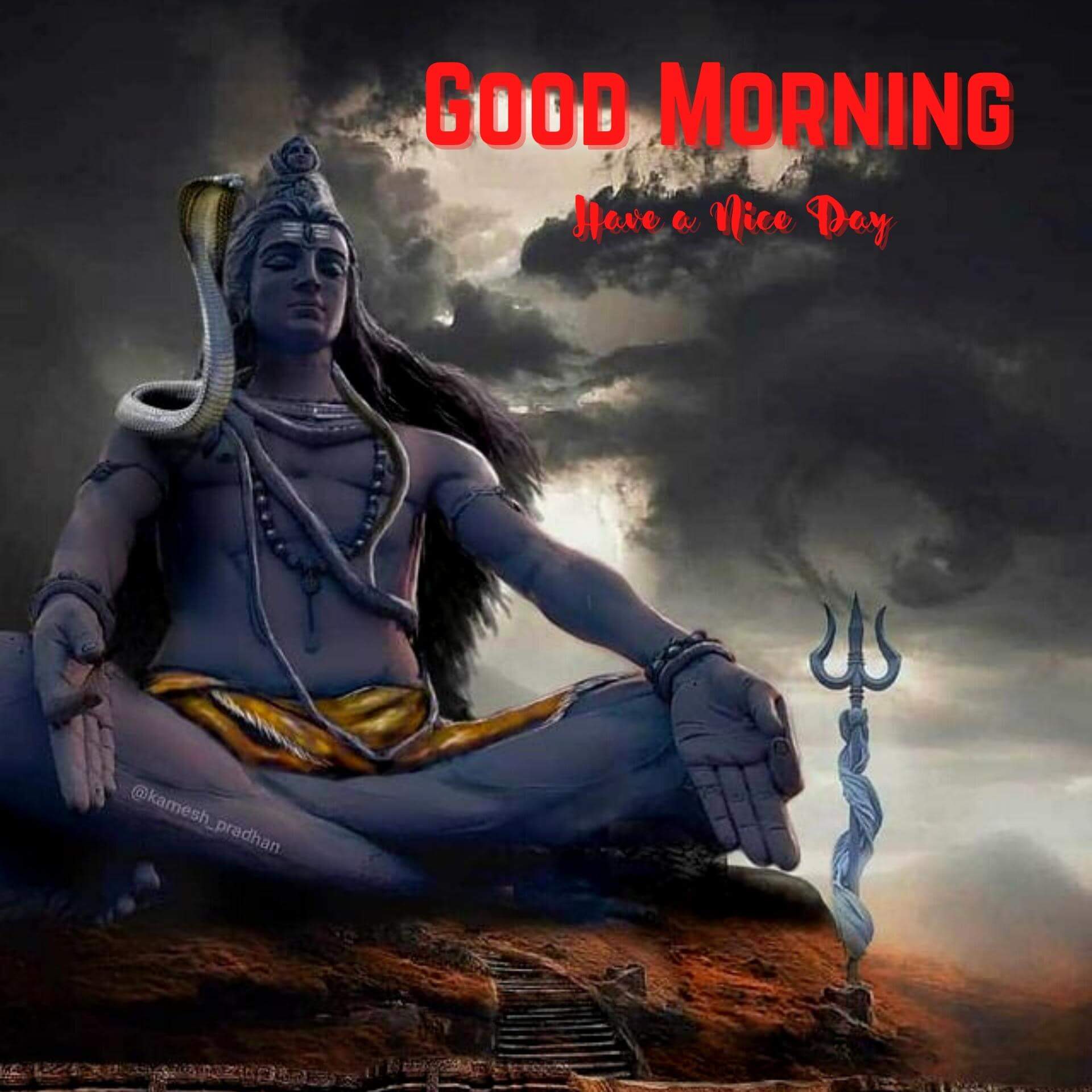 Shiva Good Morning photo Download Free